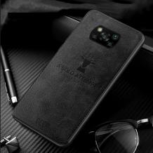 Луксозен гръб Deer за Xiaomi Mi 10T Lite - черен