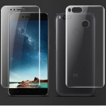 Удароустойчив скрийн протектор 360° за Xiaomi Mi A1 / 5X - прозрачен / лице и гръб
