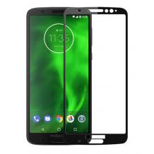 3D full cover Tempered glass screen protector Motorola Moto G6 Plus / Извит стъклен скрийн протектор Motorola Moto G6 Plus - черен