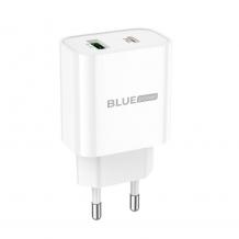 Зарядно устройство преходник адаптер BLUE Power Fast Charge BC80A с USB и Type C изход 20W