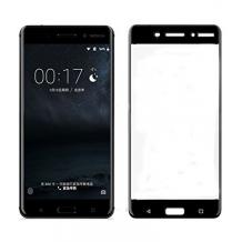 3D full cover Tempered glass Full Glue screen protector Nokia 3 2017 / Извит стъклен скрийн протектор с лепило от вътрешната страна за Nokia 3 2017 - черен