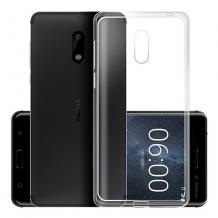 Силиконов калъф / гръб / TPU NORDIC Jelly Case за Nokia 6 - прозрачен