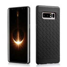 Луксозен силиконов калъф / гръб / TPU i-Zore за Samsung Note 8 N950 - черен / плетеница