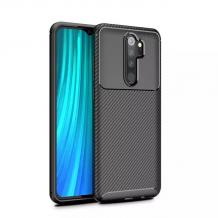 Луксозен силиконов калъф / гръб / TPU Auto Focus за Xiaomi Redmi Note 8 Pro - черен / Carbon
