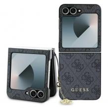 Оригинален гръб / кейс / GUESS Charms Collection за Samsung Z Flip 6 - сив