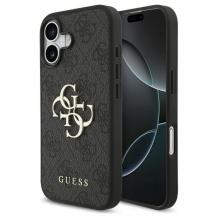 Оригинален калъф / гръб / GUESS 4G Classic Logo кейс за Apple iPhone 17 (6.3) - черен