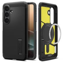 Оригинален Противоударен калъф / гръб / Spigen Tough Armor Magsafe Samsung S26 - черен кейс