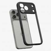 Оригинален гръб / кейс / Spigen Ultra Hybrid Case за Apple iPhone 17 Pro (6.3) - прозрачен / черен кант