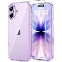 Комплект Прозрачен Кейс и Стъклен 5D Протектор за iPhone 17