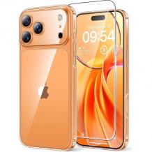 Комплект Прозрачен Кейс и Стъклен 5D Протектор за iPhone 17 Pro