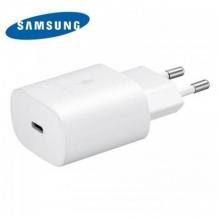 Оригинално зарядно / адаптер / за Samsung S22 Plus 5G EP-TA800EBE Super Charge 25W / Type-C - бял