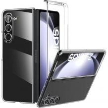 Луксозен твърд гръб / кейс / за Samsung Z Fold5 5G - Прозрачен