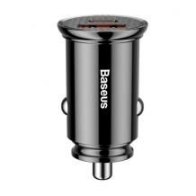 Универсално зарядно за кола Baseus PPS 30W USB + Type C / QC4.0 PD 3.0 SCP AFC 12V - черно