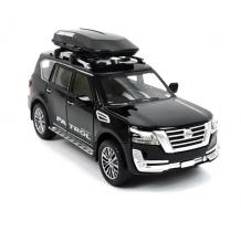 Метална кола с отварящи се врати капаци светлини и звуци Nissan Patrol 1/32