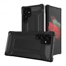 Силиконов гръб / кейс / TPU case Spigen Hybrid с твърда част за Samsung S23 Ultra 5G - черен