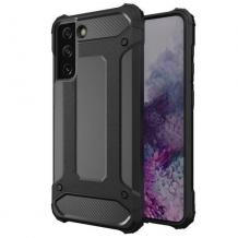 Силиконов гръб TPU Spigen Hybrid с твърда част за Samsung S23 - черен