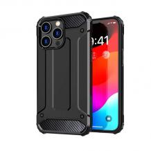 Силиконов гръб TPU Spigen Hybrid с твърда част за Apple iPhone 15 Pro Max (6.7) - черен