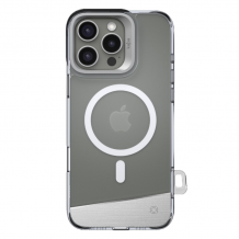 Луксозен гръб TPU кейс Kajsa Aluminium Trans-Shield Case с безжично зареждане MagSafe за Apple iPhone 16 Pro Max (6.9)