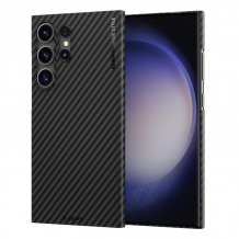 Луксозен гръб / кейс / X-Level Nano Fiber Series за Samsung S25 Ultra - черен