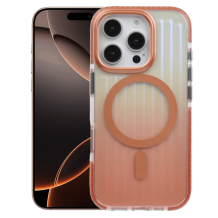 Луксозен гръб / кейс / BRABUS Fine Case с безжично зареждане MagSafe за Apple iPhone 16 Pro Max (6.9) - преливащ / прозрачен