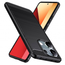 Силиконов калъф / гръб / кейс за Xiaomi Redmi Note 14S - черен / carbon