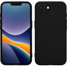 Силиконов калъф / гръб / TPU кейс за Apple iPhone 16e - черен / мат