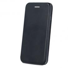 Луксозен кожен калъф Flip тефтер със стойка OPEN за Realme 8i - черен