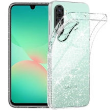 Луксозен силиконов калъф / кейс / Crystal Case TPU за Samsung A36 5G - прозрачен / брокат