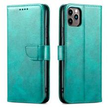 Луксозен кожен калъф Magnet Book със стойка за Motorola Moto G86 - зелен