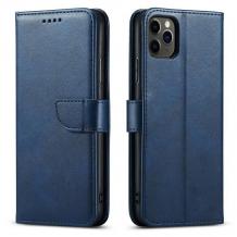 Луксозен кожен калъф Magnet Book със стойка за Samsung A17 - тъмносин