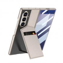 Луксозен гръб / кейс / Carbon Fiber Case със стойка за Samsung Z Fold 7
