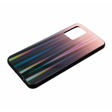 Луксозен стъклен твърд гръб Aurora за Samsung S20 Ultra - преливащ / розово