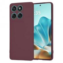 Силиконов калъф / гръб / TPU кейс за Motorola Moto G57 / Motorola Moto G57 Power - бордо гръб със защита за камерата