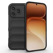Силиконов калъф Magic case за Honor 600 Pro - Черен кейс със защита за камерата