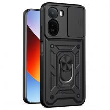 Удароустойчив гръб TPU кейс за Xiaomi Redmi A7 Pro Ring Armor Case - черен