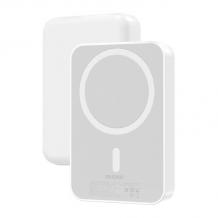 Външна батерия Power Bank Dudao K26 10000mAh 20W USB-A / USB-C / MagSafe Wireless / PD/20W USB-C порт и безжично зареждане с MagSafe / Magnetic Wireless Charging Power Bank Dudao K26 10000mAh 20W USB-A / USB-C / MagSafe - Бяла