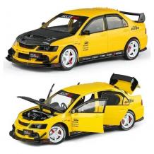 Метална кола с отварящи се врати светлини и звуци Mitsubishi Lancer Evolution 1:24