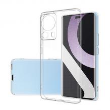 Луксозен силиконов калъф / гръб / TPU кейс 1.8-2 мм за Xiaomi 13 Lite - прозрачен кейс със защита за камерата