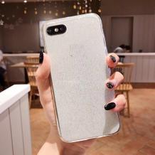 Силиконов калъф / гръб / TPU Bling за Huawei Y7 2018 / Y7 2018 Prime - прозрачен / брокат