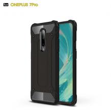 Силиконов гръб TPU Spigen Hybrid с твърда част за OnePlus 7 Pro - черен