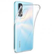 Силиконов калъф / гръб / TPU за Realme 7 - прозрачен
