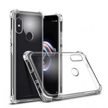 Удароустойчив силиконов калъф за Huawei P Smart Plus - прозрачен