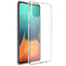 Луксозен силиконов калъф / гръб / TPU 2.0mm за Samsung A71 - прозрачен