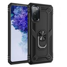 Силиконов гръб Spigen със стойка и магнитно захващане за Samsung A42 5G – черен