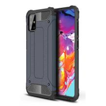 Силиконов гръб TPU Spigen Hybrid с твърда част за Samsung A41 – тъмно син
