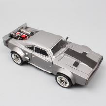 Метална кола с отварящи се врати капаци светлини и звуци Dodge Charger Ice F8 1:32