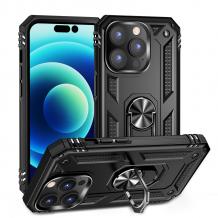 Силиконов гръб Spigen кейс със стойка и магнитно захващане за Apple iPhone 14 6.1'' – черен