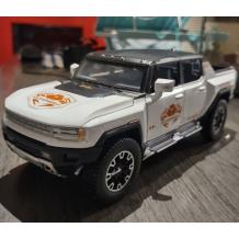 Метален Джип с отварящи се врати капаци светлини и звуци GMC Hummer EV 1:24