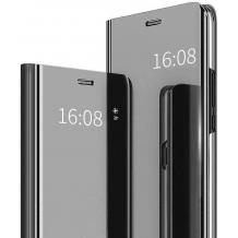 Луксозен калъф Clear View Cover с твърд гръб за Samsung S22 - черен