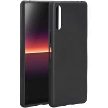 Силиконов калъф / гръб / TPU за Sony Xperia L4 - черен / мат
